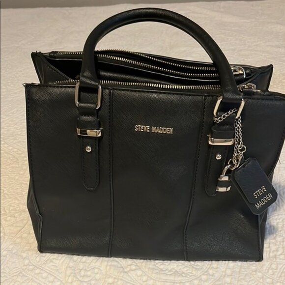 Steve Madden Black Handbag - Picture 1 of 4